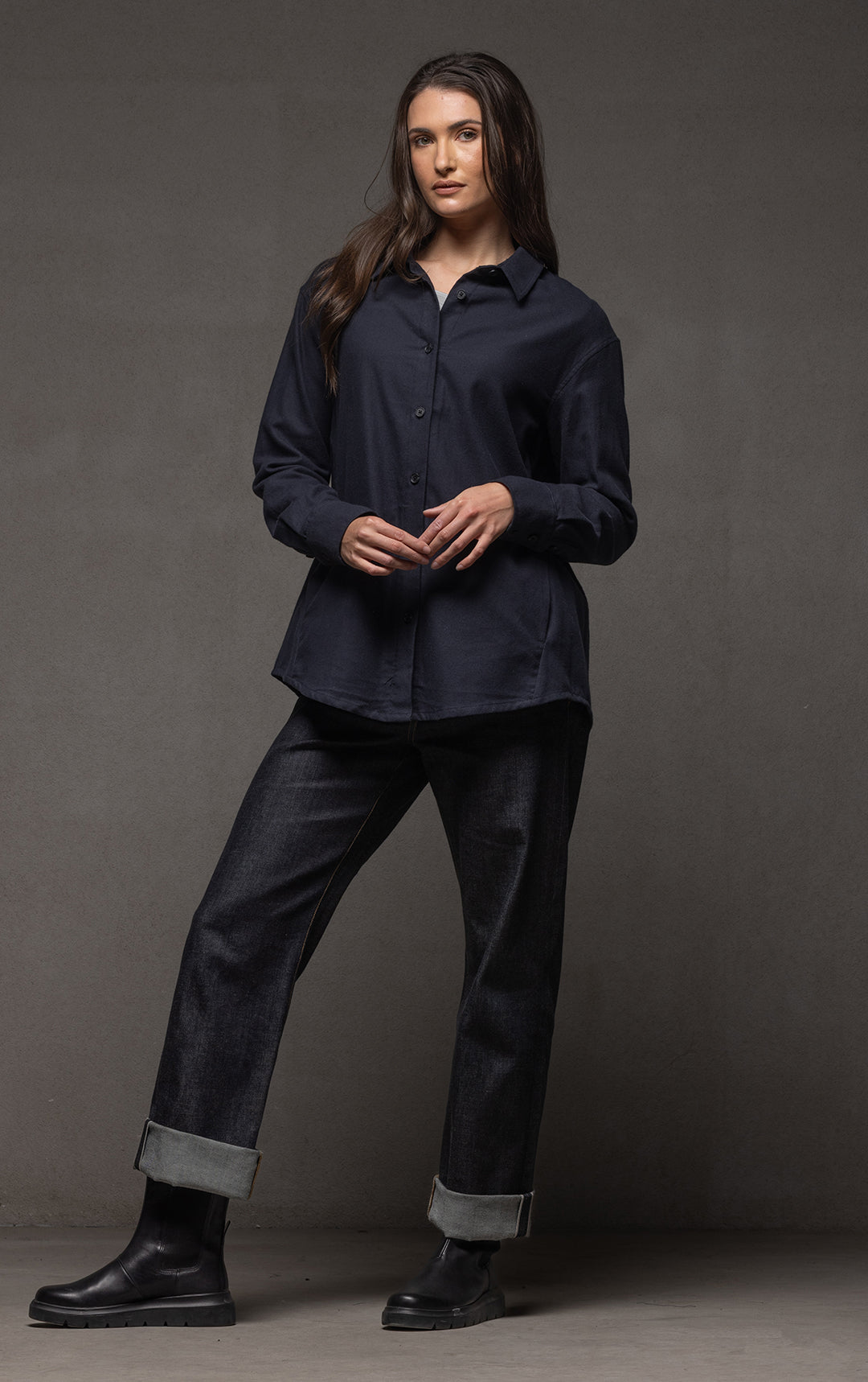 COTTON FLANNEL OVERSHIRT - CLEARANCE