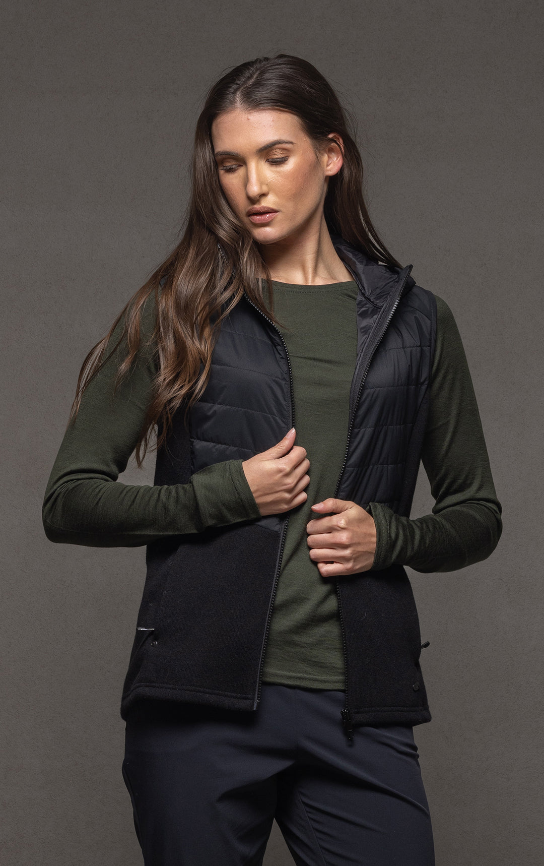 HYBRID HOODED VEST