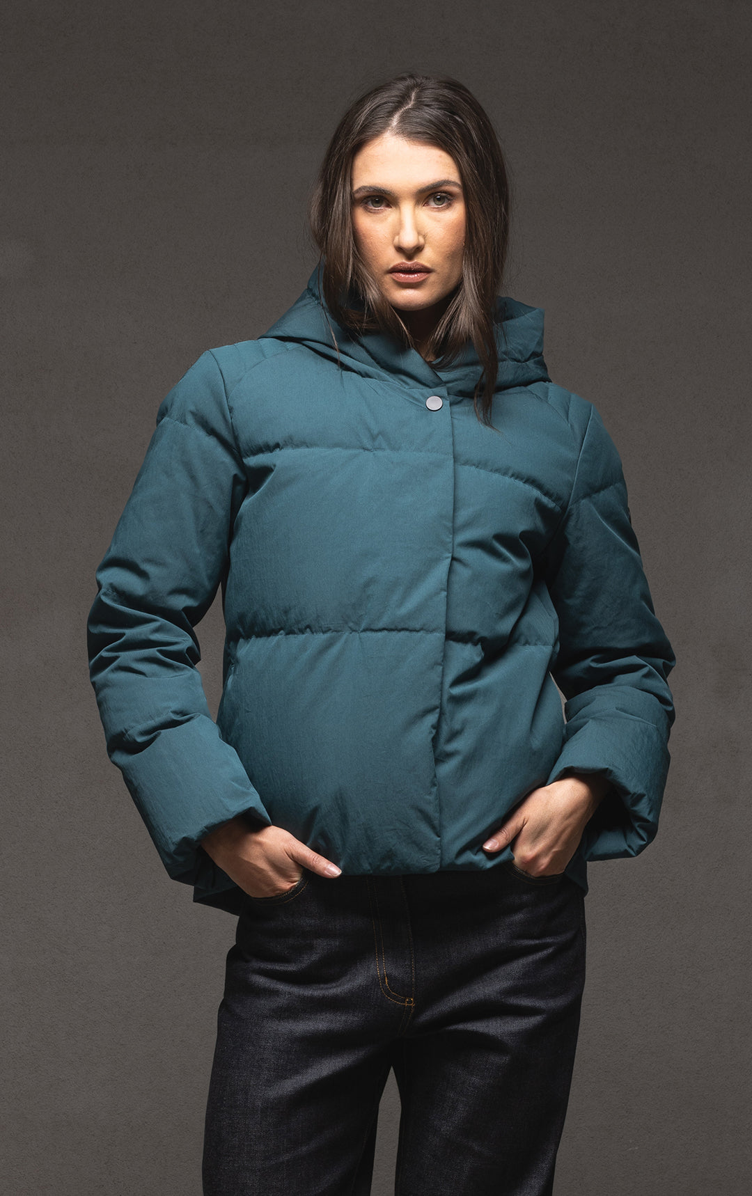 HOODED DOWN JACKET