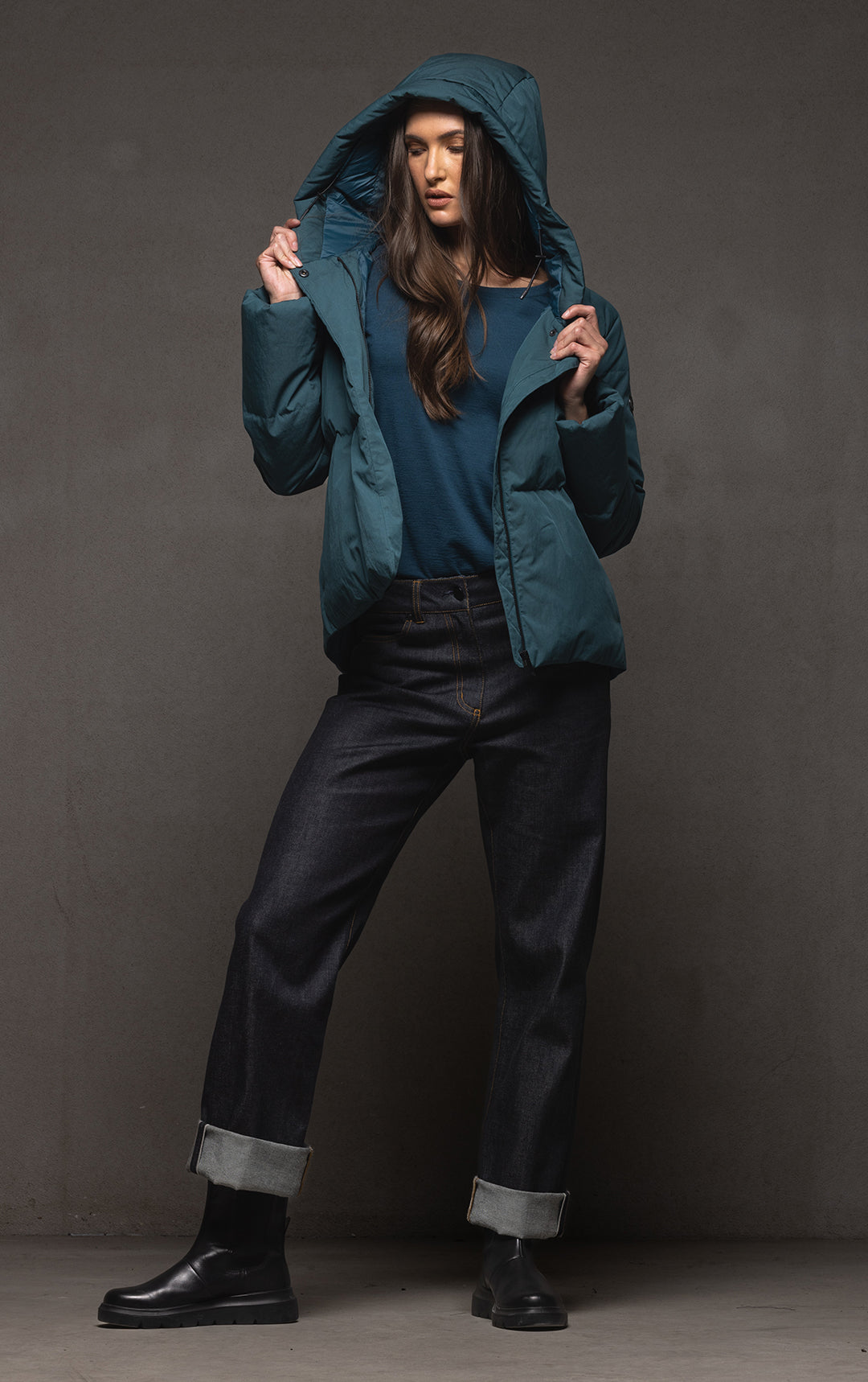 HOODED DOWN JACKET