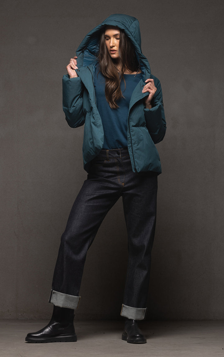 HOODED DOWN JACKET
