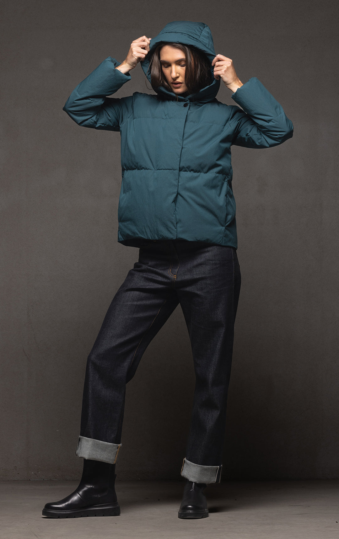 HOODED DOWN JACKET