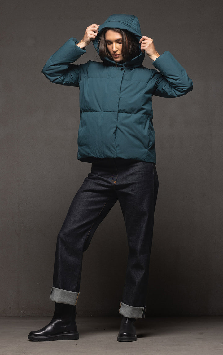 HOODED DOWN JACKET