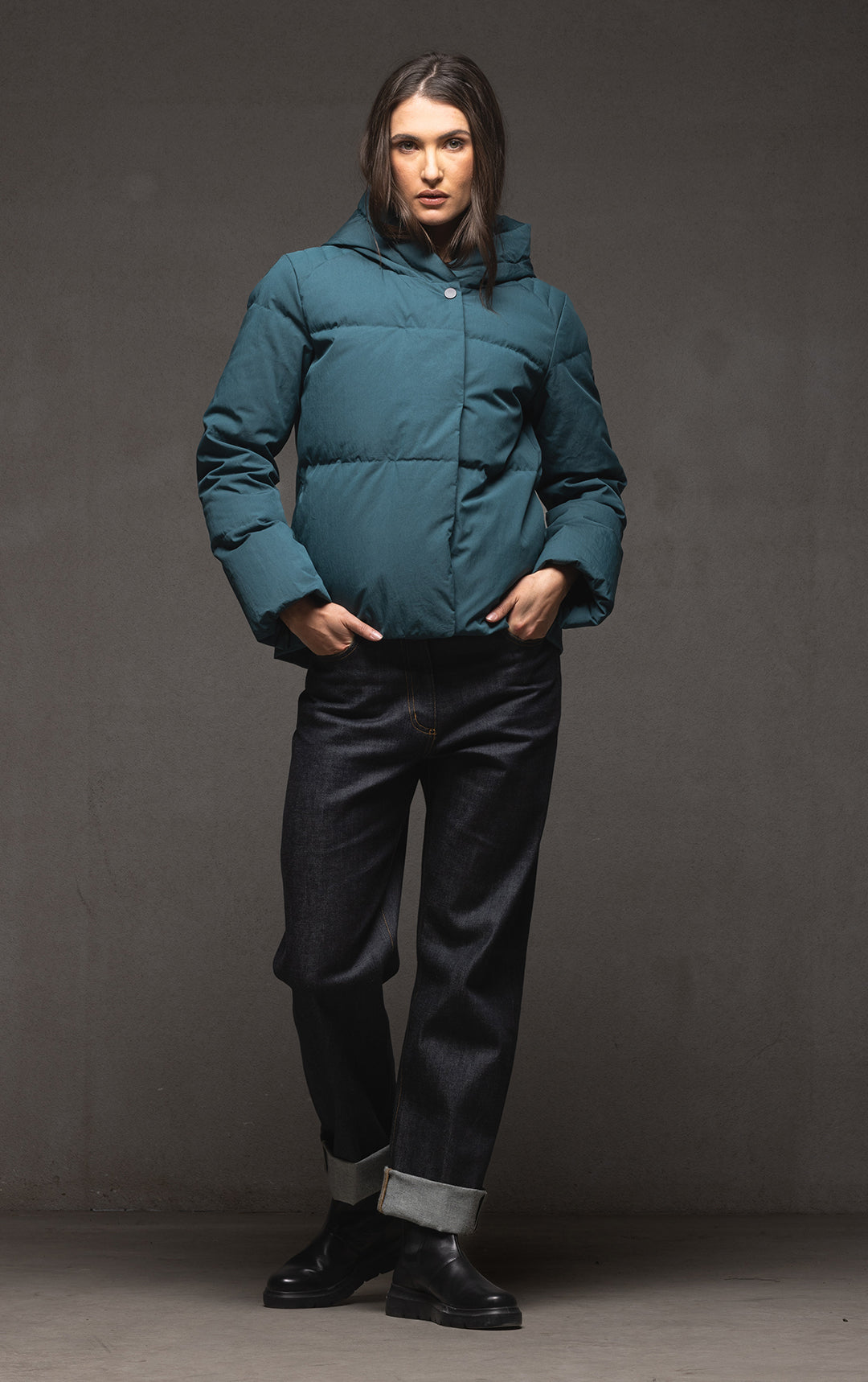 HOODED DOWN JACKET