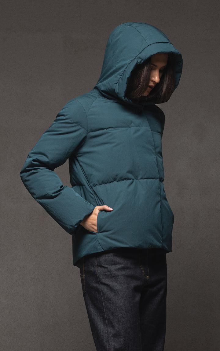 HOODED DOWN JACKET