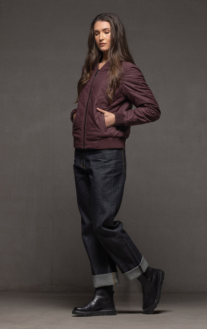 QUILTED BOMBER