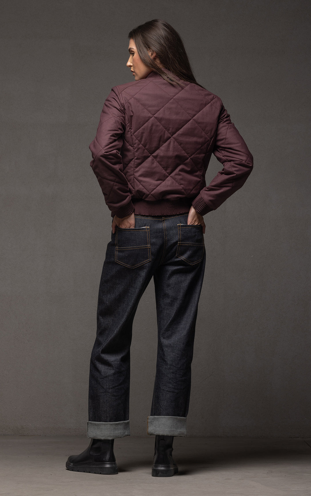 QUILTED BOMBER