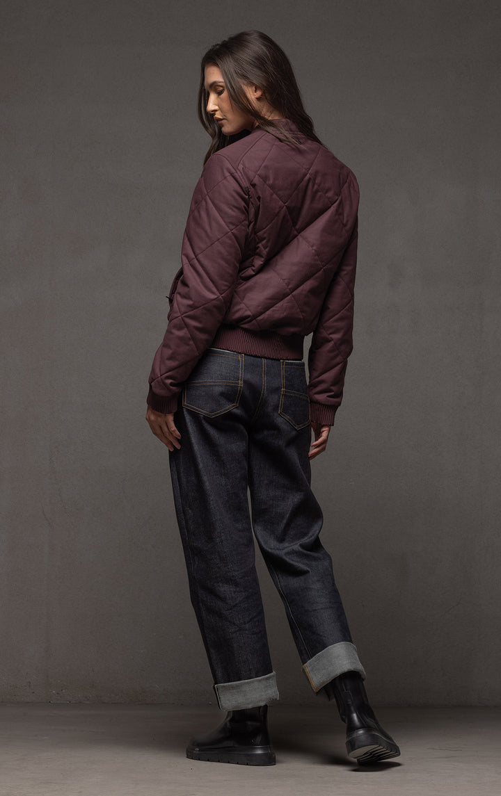 QUILTED BOMBER