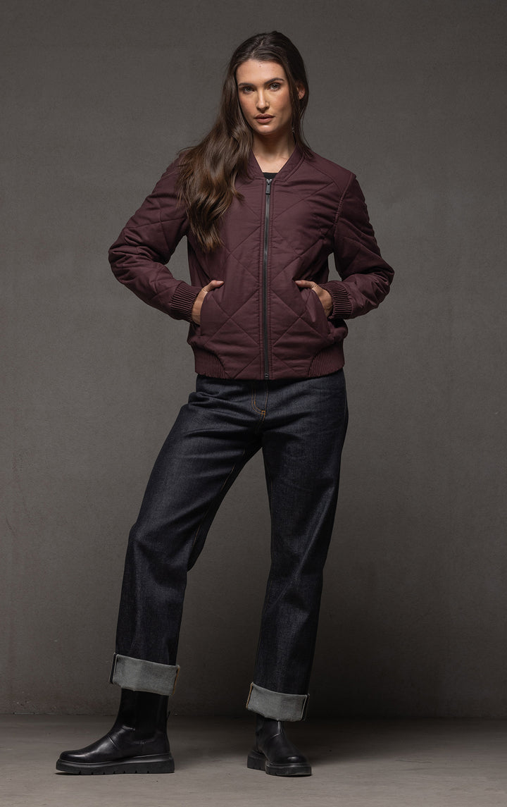 QUILTED BOMBER