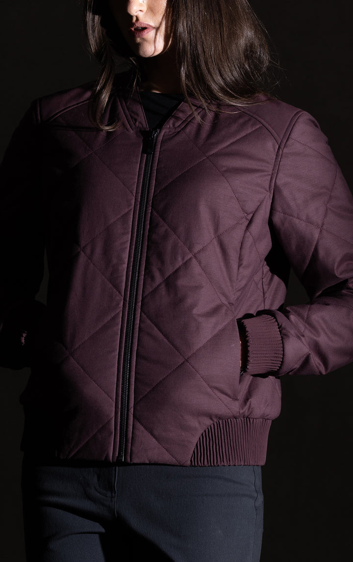 QUILTED BOMBER