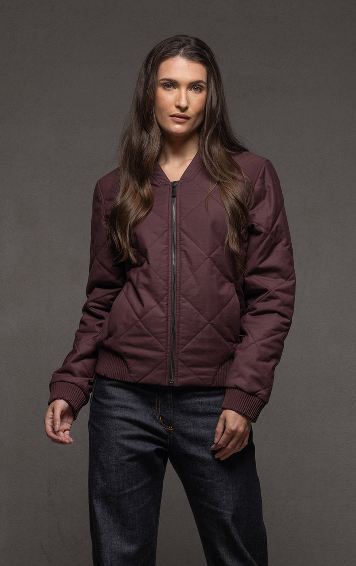 QUILTED BOMBER