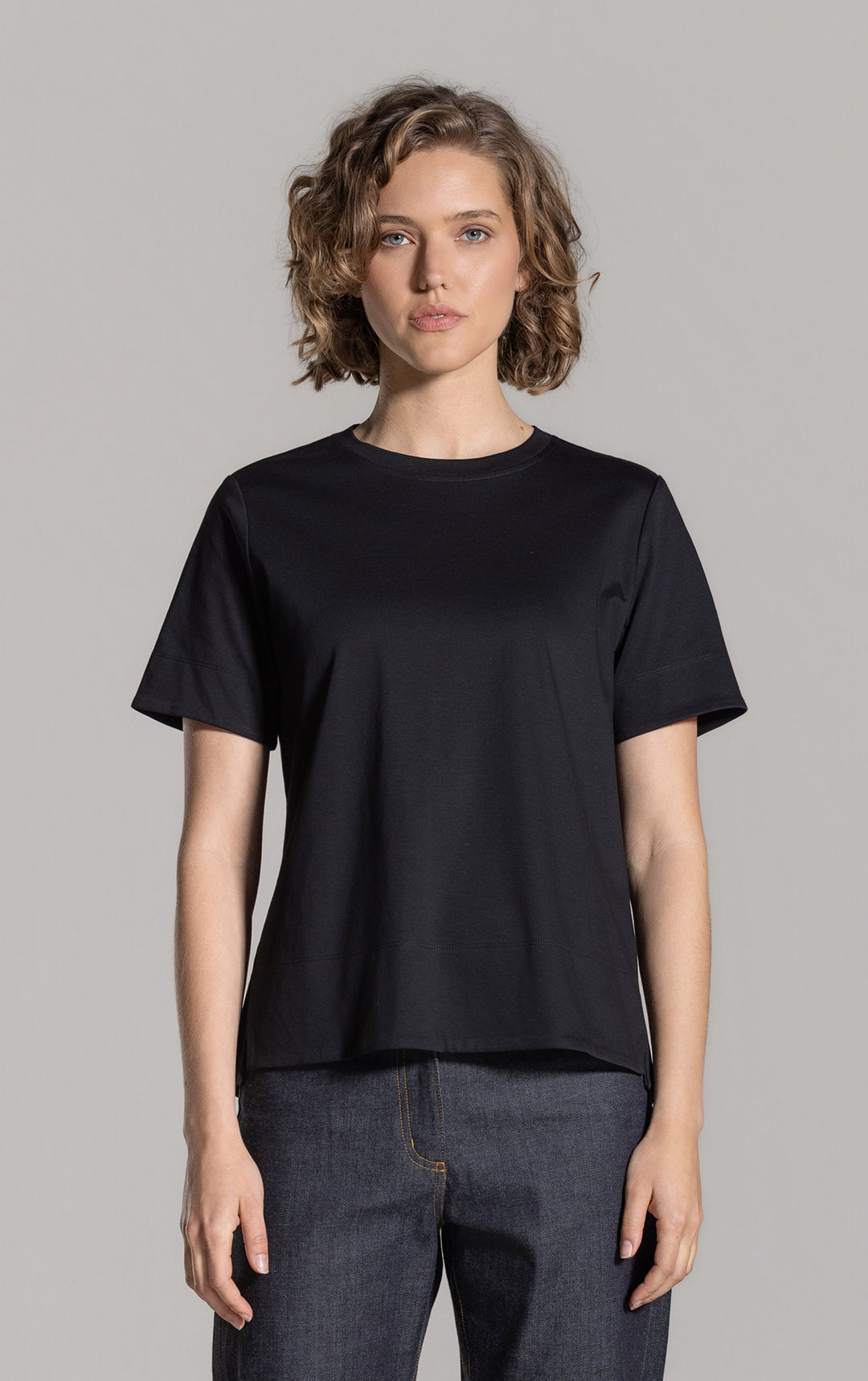 COTTON LUXE CREW TEE