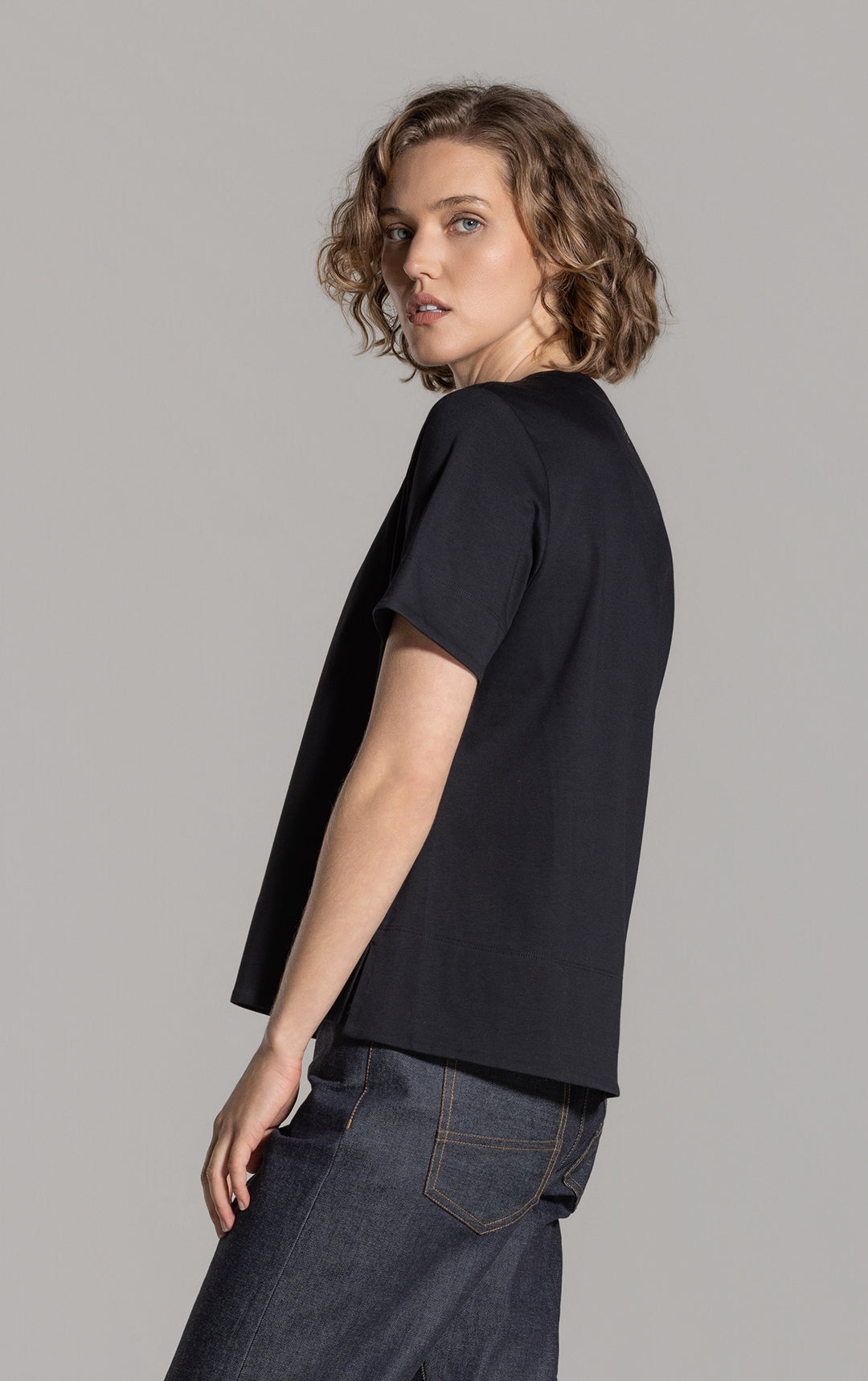 COTTON LUXE CREW TEE
