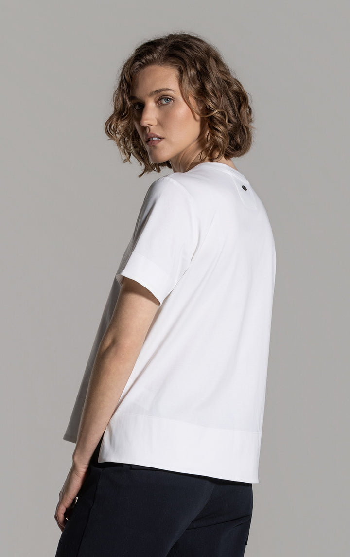 COTTON LUXE CREW TEE
