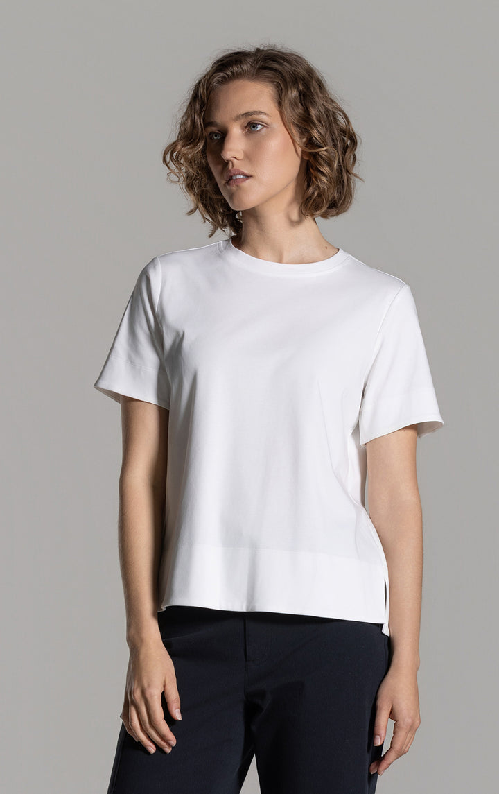 COTTON LUXE CREW TEE
