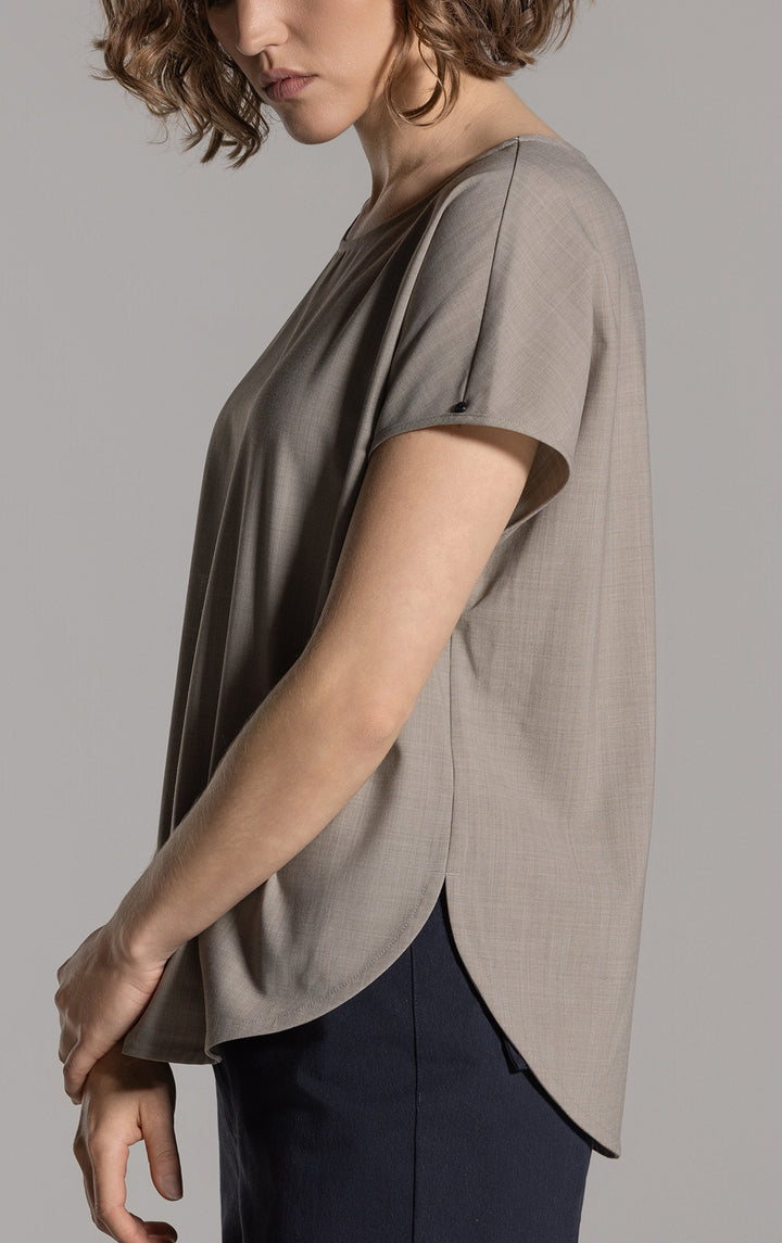 HEMP TENCEL LAUNDERED TOP