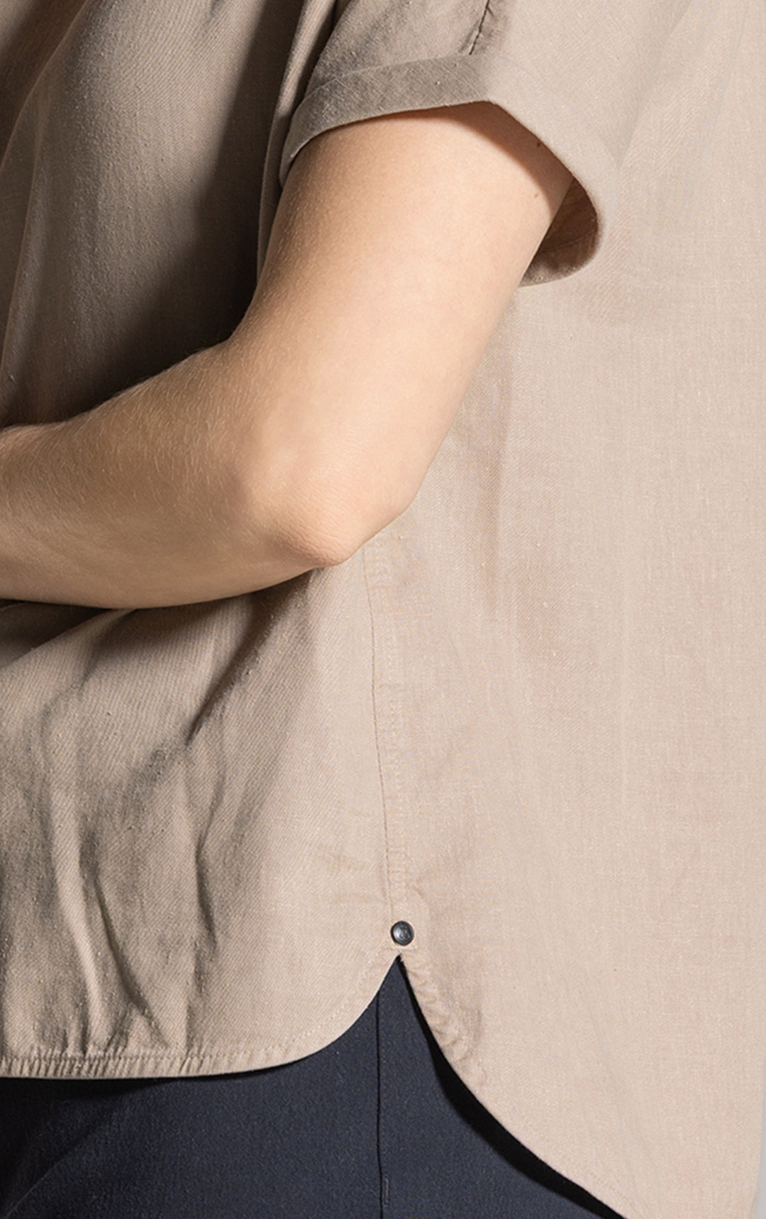 HEMP TENCEL LAUNDERED TOP - CLEARANCE