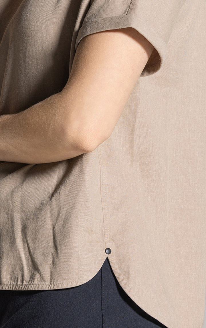 HEMP TENCEL LAUNDERED TOP - CLEARANCE