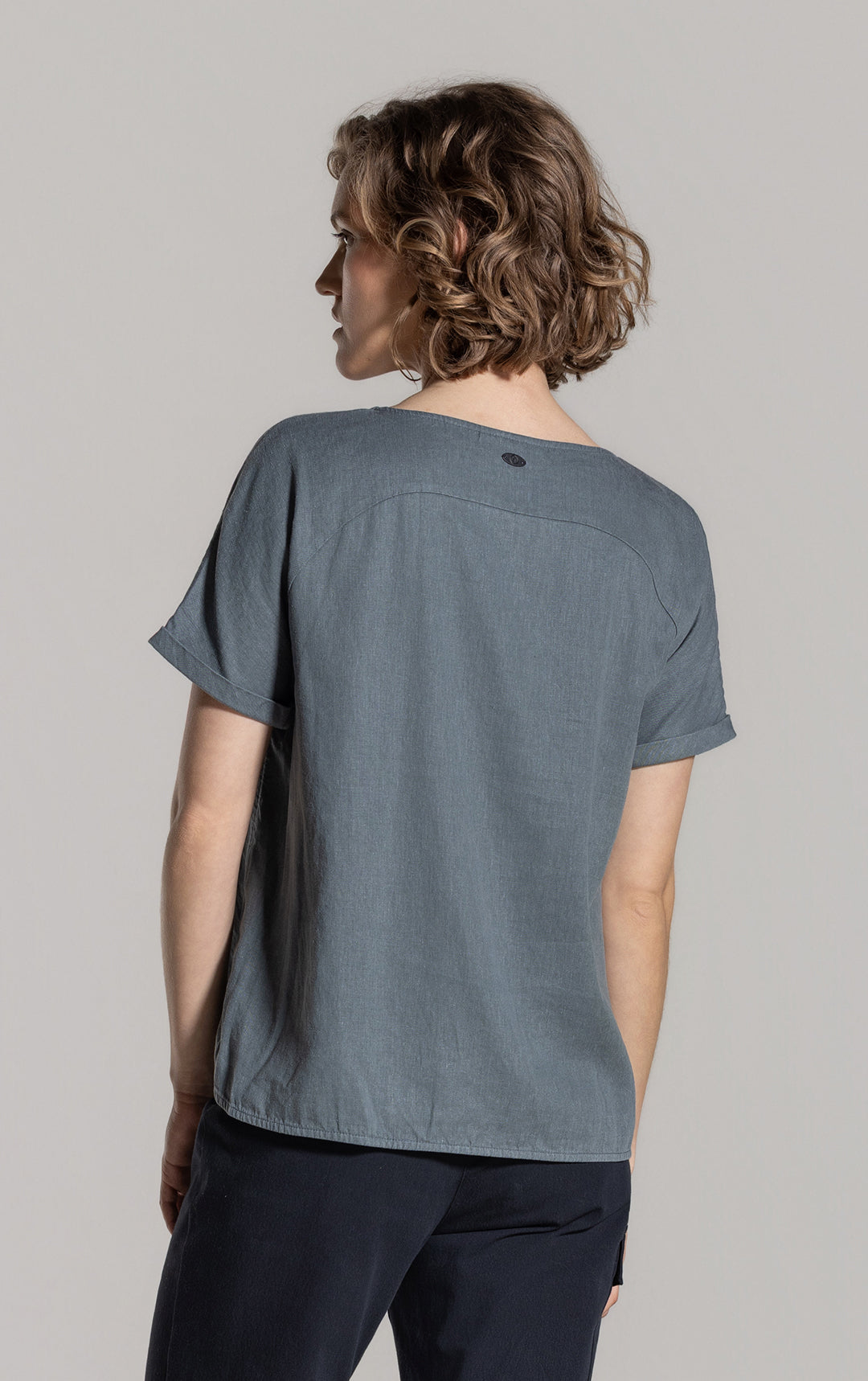 HEMP TENCEL LAUNDERED TOP