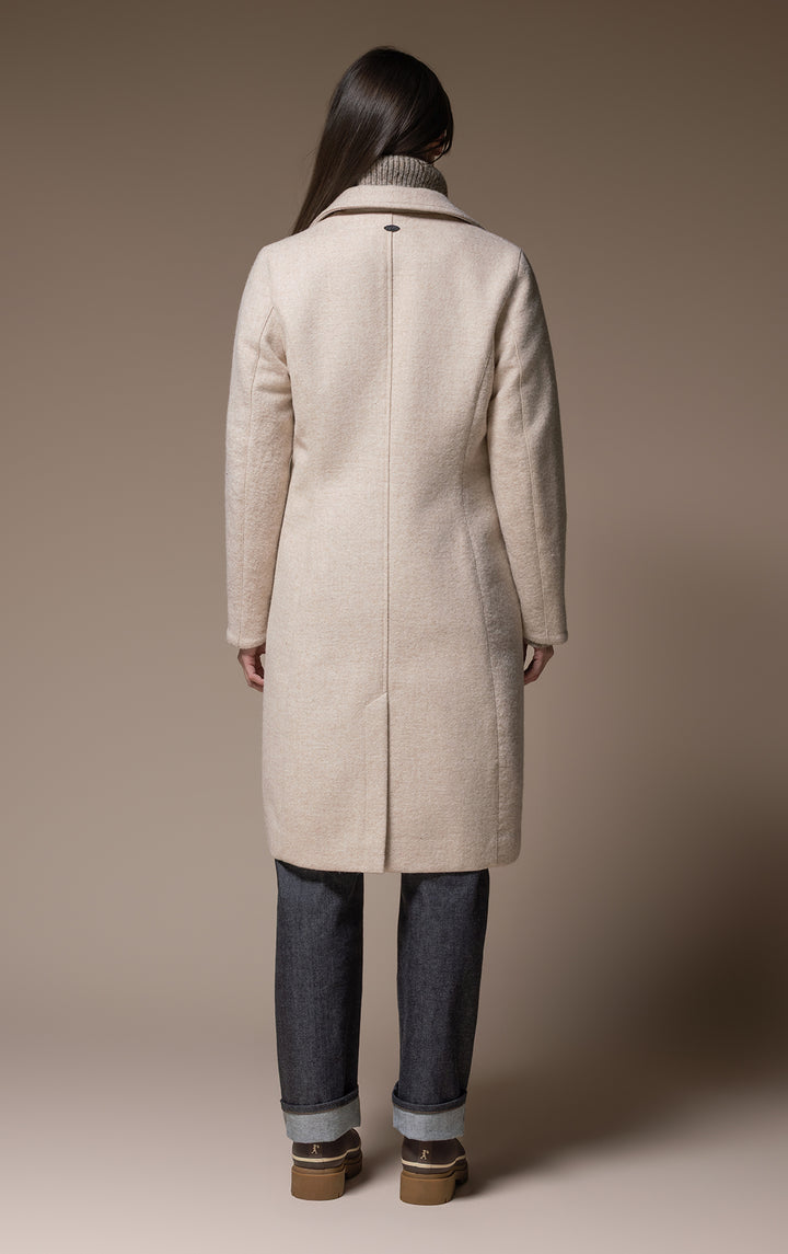 SINGLE BREASTED WOOL COAT