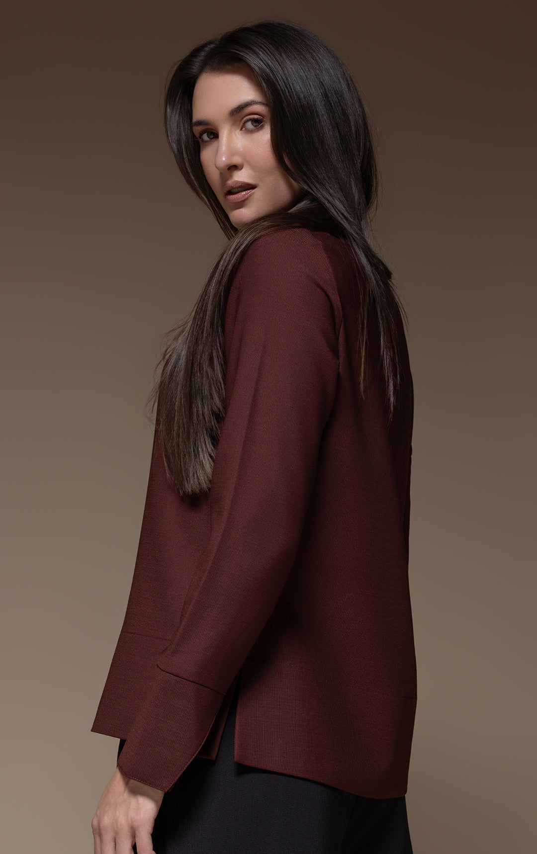 WOOL BLEND BLOUSE