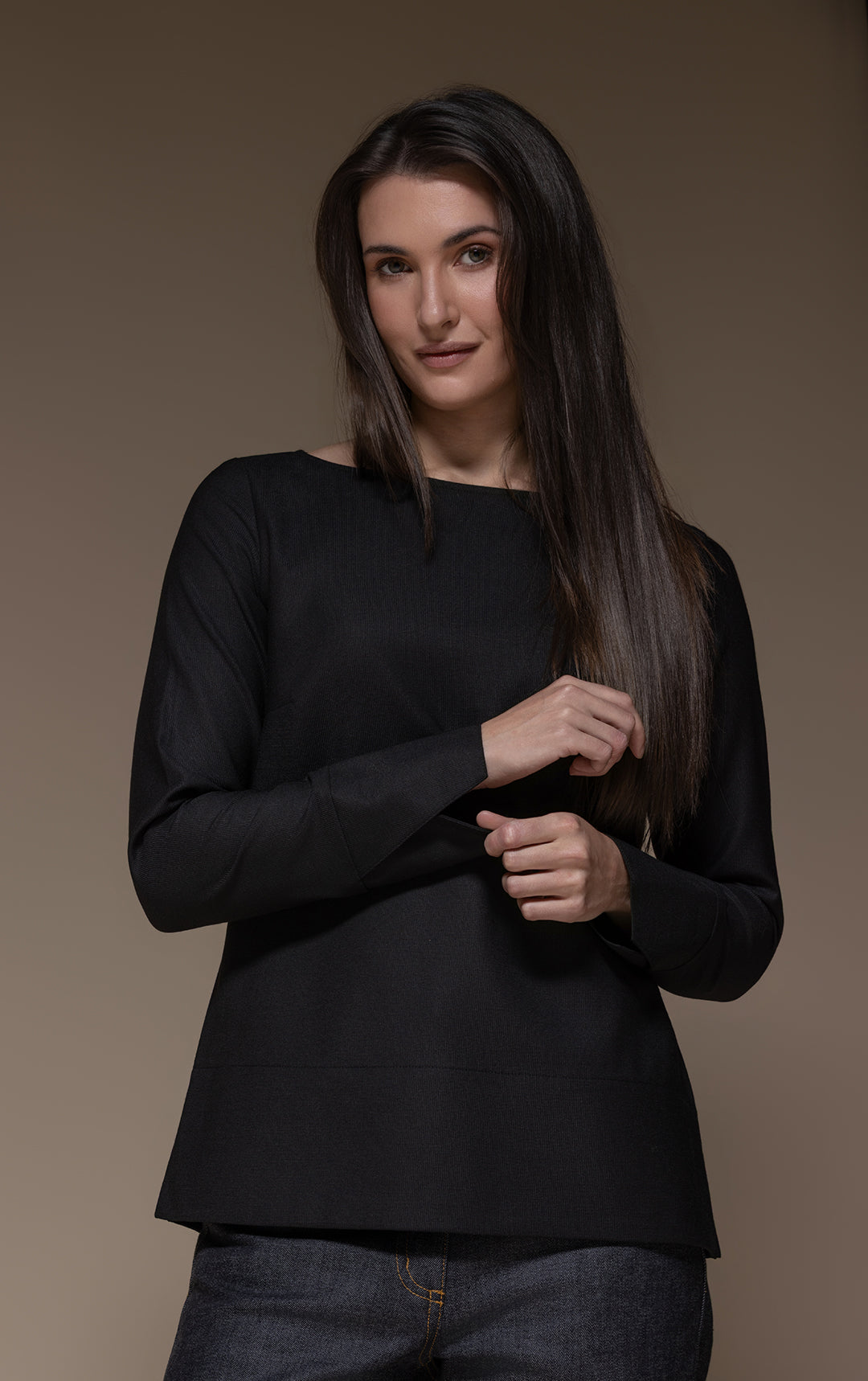 WOOL BLEND BLOUSE