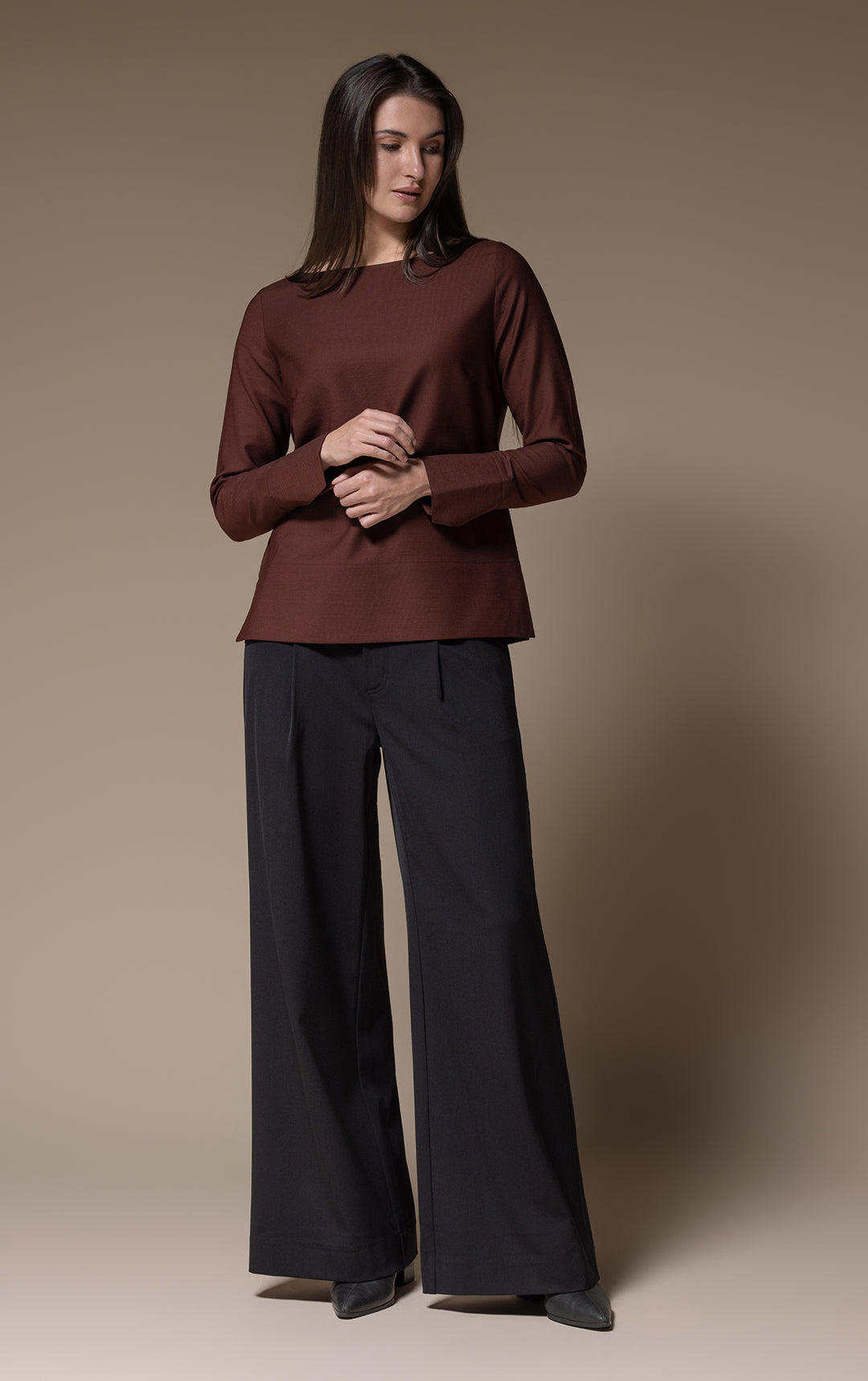 WOOL BLEND BLOUSE