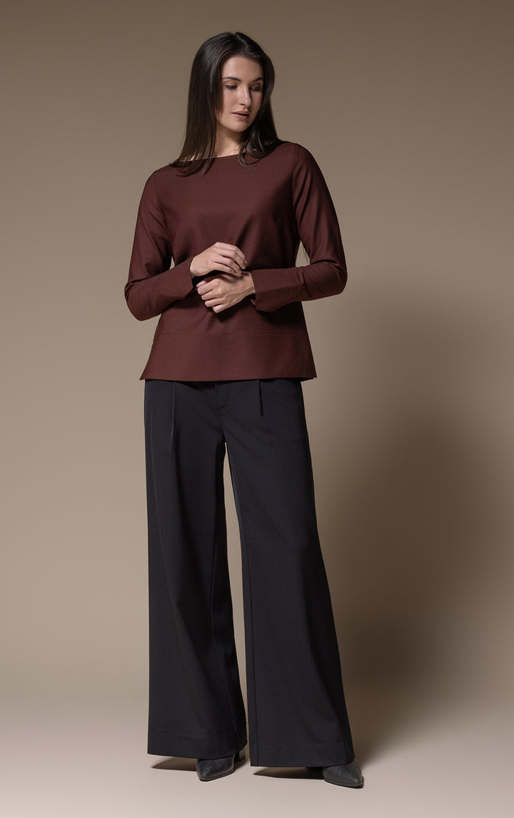 WOOL BLEND BLOUSE