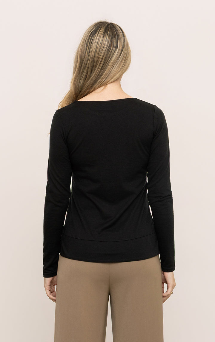 180GSM MERINO LS BOATNECK