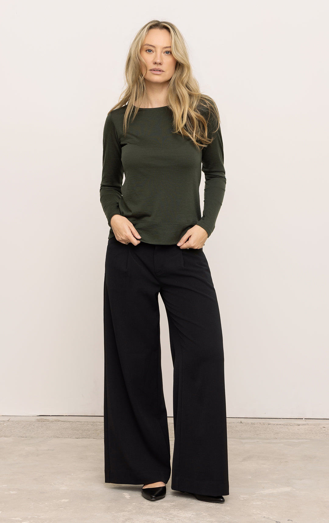 180GSM MERINO LS BOATNECK