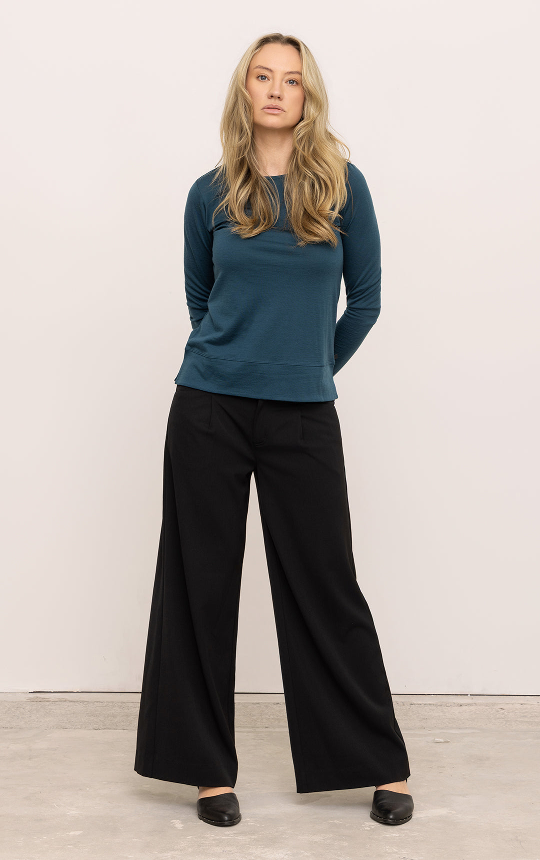 180GSM MERINO LS BOATNECK