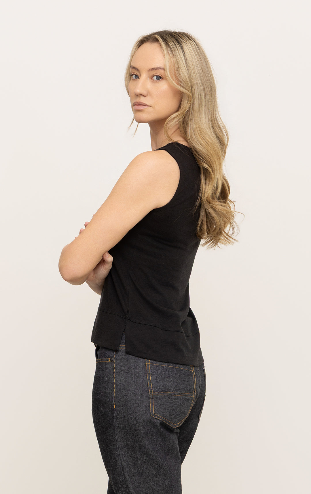 180GSM MERINO BOATNECK TANK