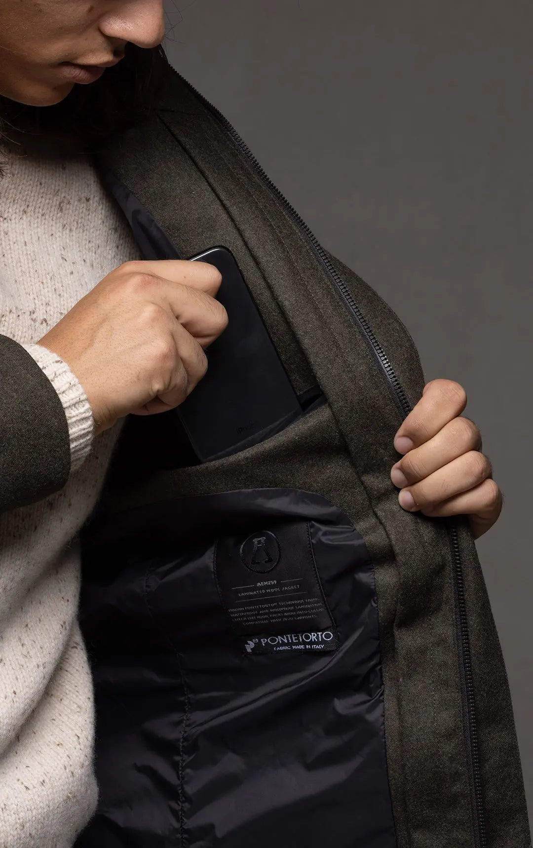 LAMINATED WOOL JACKET Alchemy Equipment