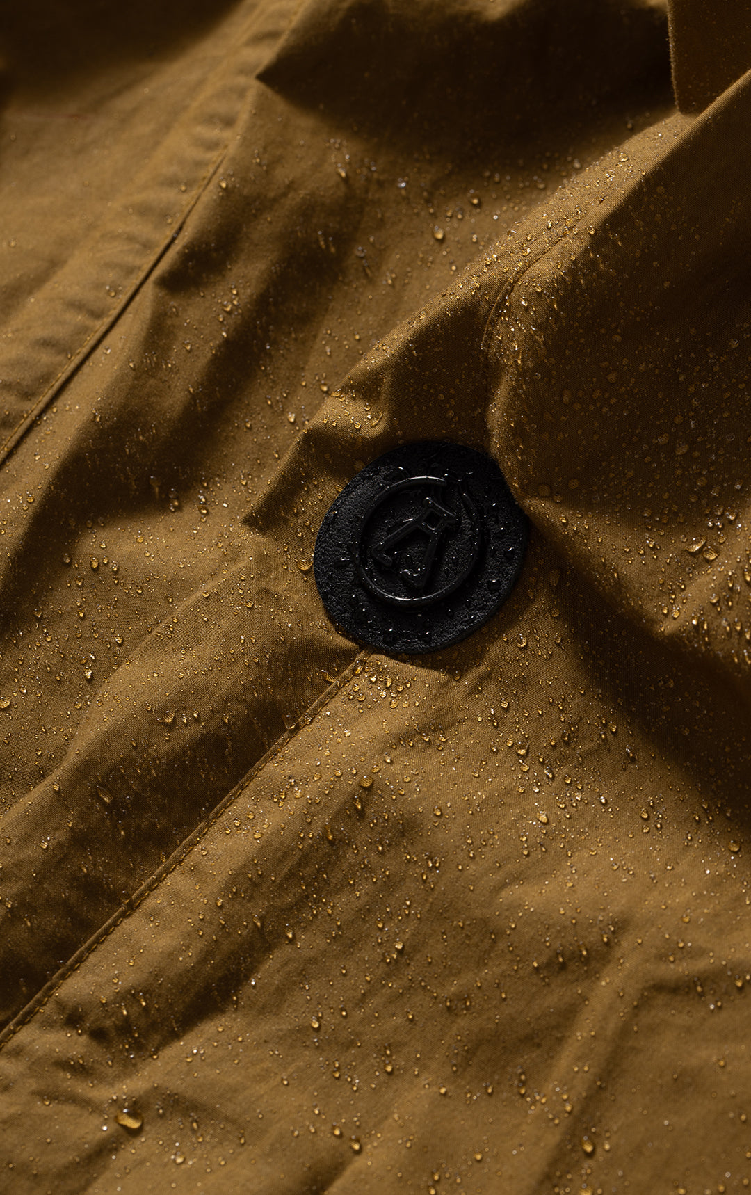 WAXED COTTON HOODED JACKET