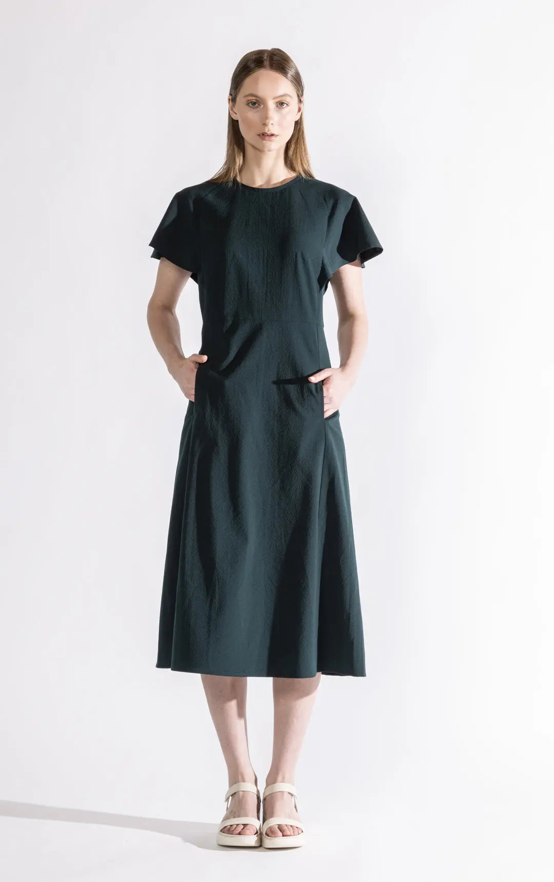 SEERSUCKER WOOL BLEND DRESS - CLEARANCE Alchemy Equipment