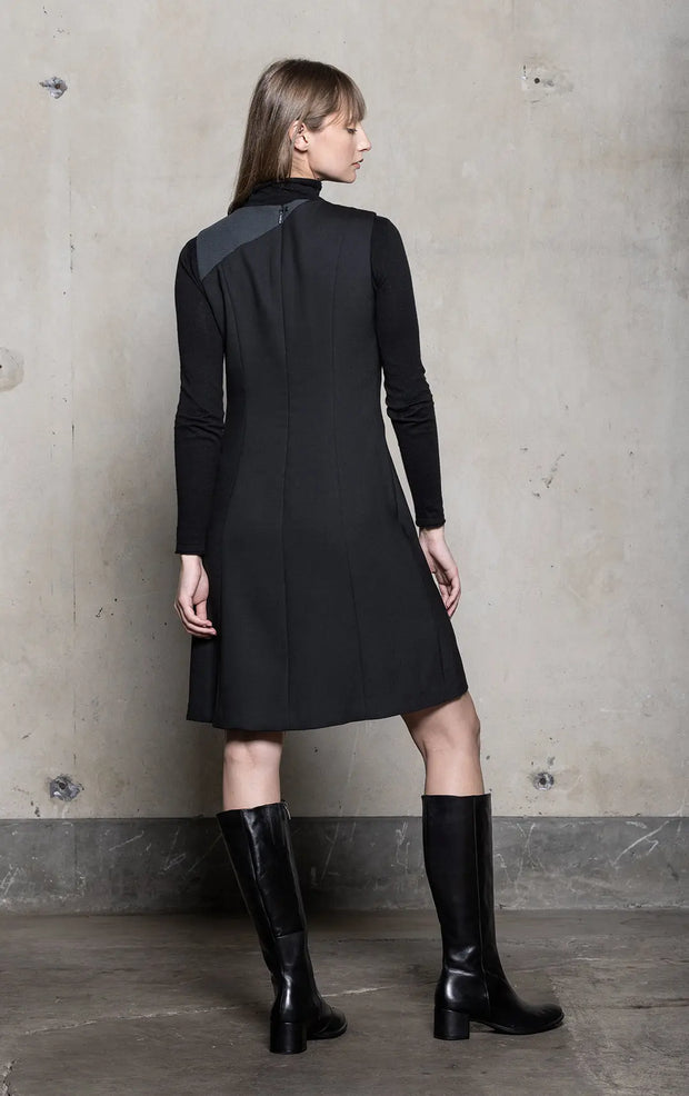 WOOL BLEND CONTRAST DRESS - CLEARANCE Alchemy Equipment